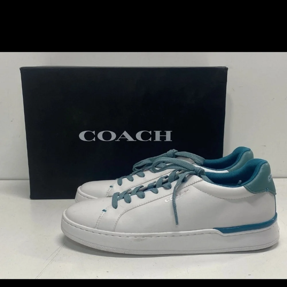 Coach White and Blue Casual Sneakers 9B